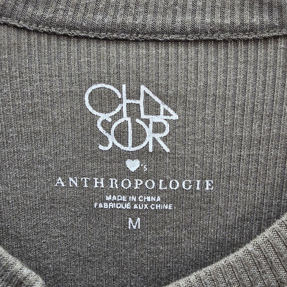 Cozy Ribbed Henley Top - Gray - Picture 4 of 6